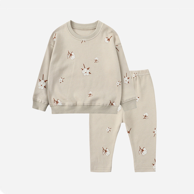 H11c347909a7442039601fbfccb20f29fz Mini Fashion™ - Trending&Comfortabel - Pyjama Set Grijs / 73 (6-12 maanden) | Educatief Speelgoed - Afbeelding 1
