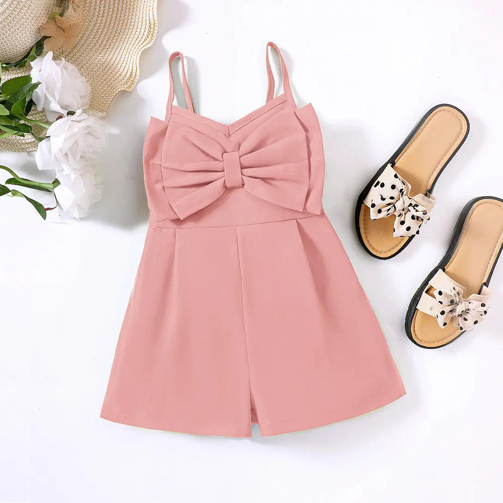 H43e67b30012e423aae8877405ec6d19eo Mini Fashion™ – Strik&Stijl– Kinder Jumpsuit 110 (4 jaar) / Licht Roze | Educatief Speelgoed - Afbeelding 1