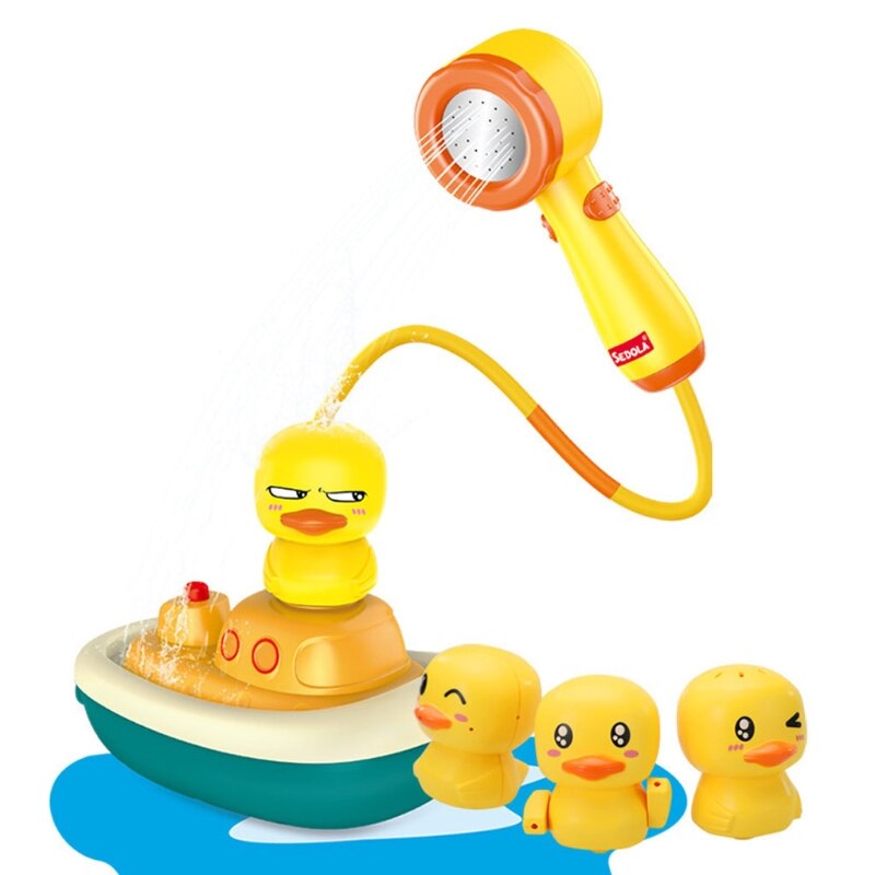 Hc71ab50399e14e5697431a273af67f9c7 Duck Shower™ - Badtijd wordt een feestje - Kinderdouche Set met douchekop | Educatief Speelgoed - Afbeelding 1