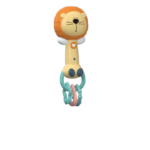 TinyZintuig– Veilig&Leerzaam– Baby Rammelaar voor Zintuiglijke Ontwikkeling Leeuw | Educatief Speelgoed