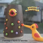 Magnetic Woodpecker Game™ - Train de fijne motoriek - Wormen magneetspel Magnetic Woodpecker Game™ - incl. 12 wormen | Educatief Speelgoed