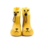PuddlePaws– Waterdicht&Speels– Woef Regenlaarzen Geel / 145 (2–2.5 jaar / 14.5 cm) | Educatief Speelgoed