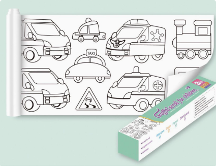 QQ_1742908609646 ColoringPaper™ - Laat de creativiteit in je kleine los! - XXL Kleurplaat Voertuigen | Educatief Speelgoed - Afbeelding 1