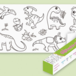 ColoringPaper™ - Laat de creativiteit in je kleine los! - XXL Kleurplaat Dino's | Educatief Speelgoed