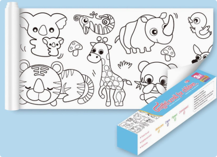 QQ_1742908781578 ColoringPaper™ - Laat de creativiteit in je kleine los! - XXL Kleurplaat Dieren | Educatief Speelgoed - Afbeelding 1