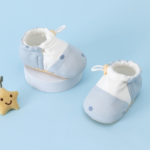 Mini Fashion™ - Comfortabel&Zacht - Baby Schoentjes Blauwe stippen / 10 (0-6 maanden) | Educatief Speelgoed