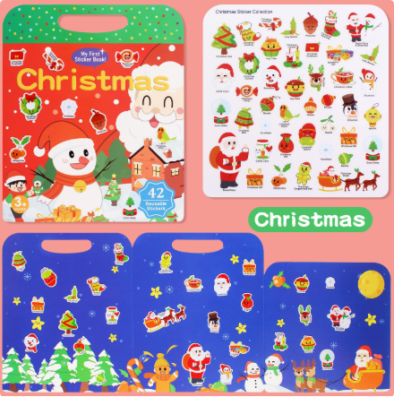 QQ_1745464901228 Play Book™ - Stimuleer Creativiteit - Speel&Doe boek Kerst | Educatief Speelgoed - Afbeelding 1