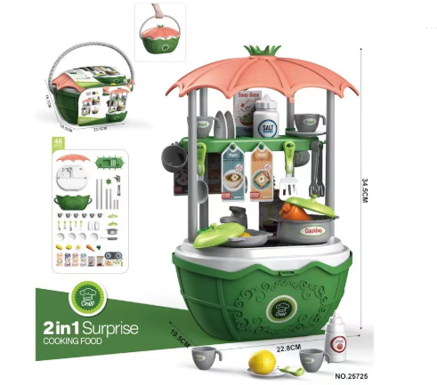 QQ_1748425527900 Candy Cart™ - Zoete pret op wielen - IJswagen Perzik/Groen (excl. trolley) | Educatief Speelgoed - Afbeelding 1