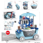 Candy Cart™ - Zoete pret op wielen - IJswagen Grijs (incl. trolley) | Educatief Speelgoed