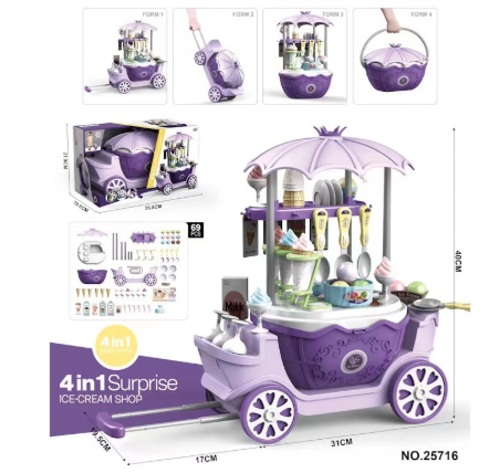 QQ_1748425618836 Candy Cart™ - Zoete pret op wielen - IJswagen Paars (incl. trolley) | Educatief Speelgoed - Afbeelding 1