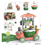 Candy Cart™ - Zoete pret op wielen - IJswagen Perzik/Groen (incl. trolley) | Educatief Speelgoed
