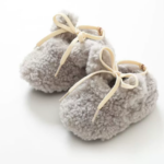 SnuggleBunny– Warm&Veilig– Antislip Bunny Pantoffels 16 (0–6 maanden / 10.5–11 cm) / Grijs | Educatief Speelgoed