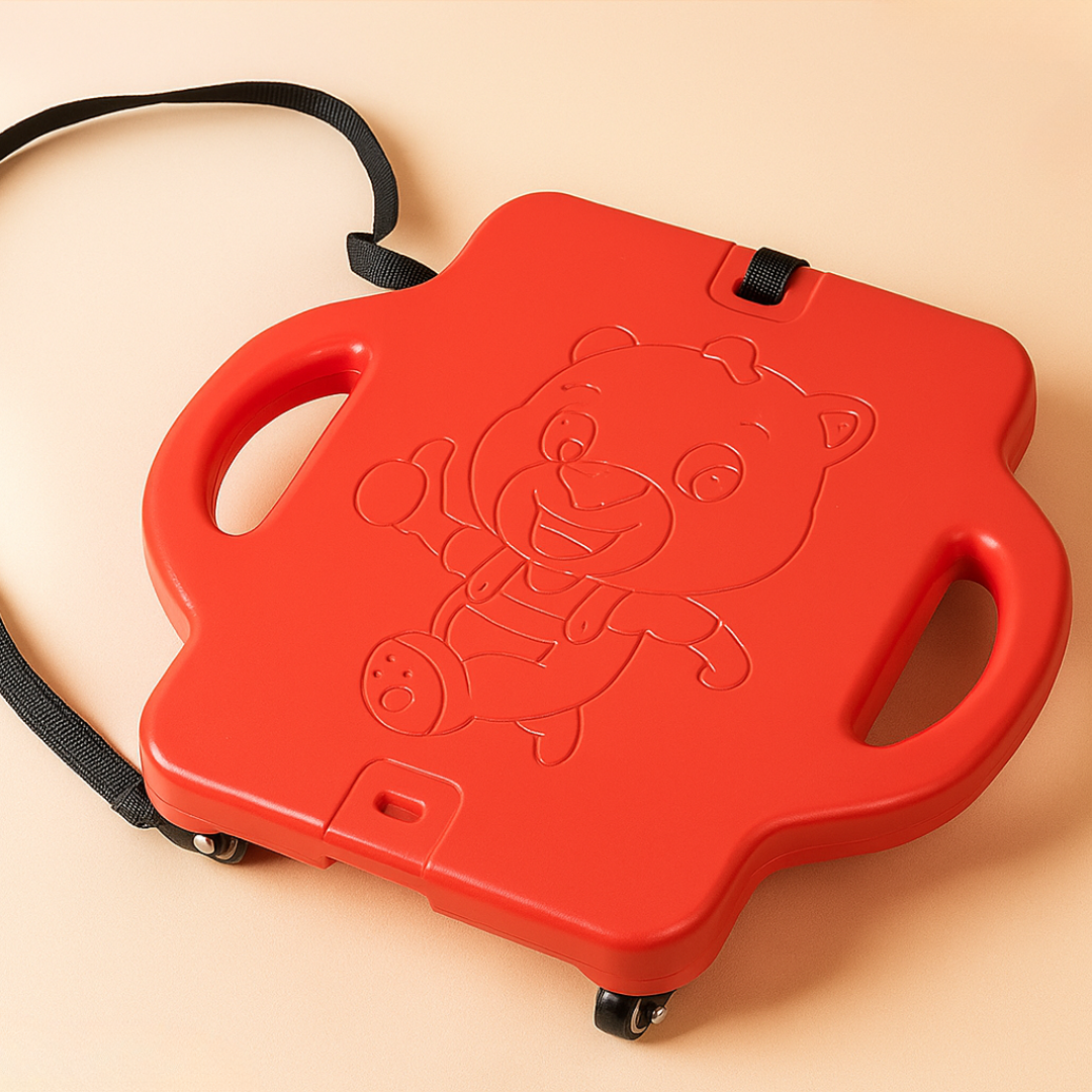 Red_7239577f-de16-410b-9aa2-ee142ed120f0 BalanceFun– Sportief&Leerzaam– Evenwicht Balansbord Rood | Educatief Speelgoed - Afbeelding 1