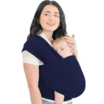 ComfortCarry– Rugvriendelijk Dragen – Ergonomische Baby Draagdoek Donkerblauw | Educatief Speelgoed