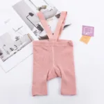 Mini Fashion™ - Handige Schouderbanden - Korte Panty Roze / M (12-24 maanden) | Educatief Speelgoed