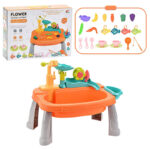SinkPlay– Fantasie&Ontwikkeling– 2-in-1 Speelgootsteen&Visspel Oranje | Educatief Speelgoed