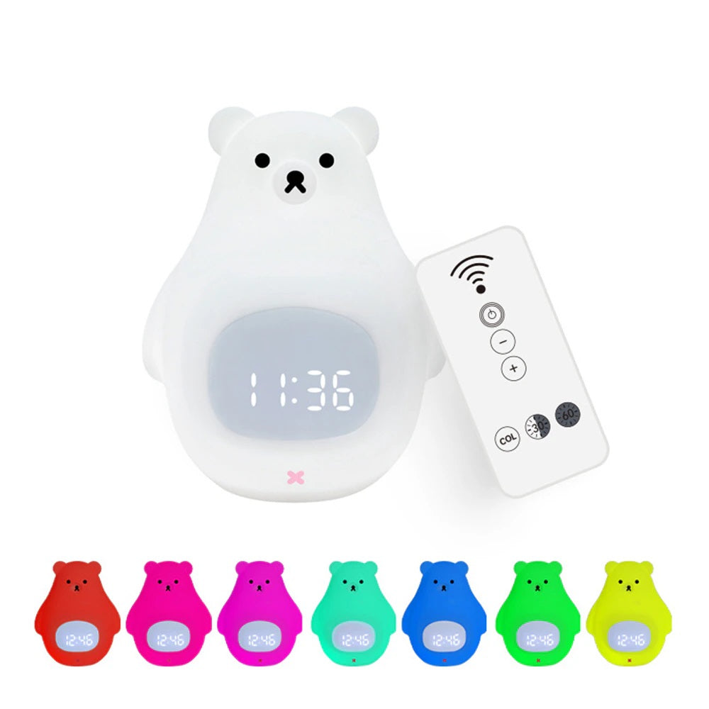 S4a2f88708573412693db0be37e85eabcV Bear Alarm™ - Slaaptrainer voor kinderen - Nachtlamp wekker | Educatief Speelgoed - Afbeelding 1
