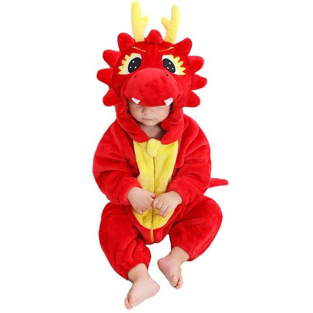 S4b7c37f5dc824c91a04719d667c8051a1 Mini Fashion - Duurzaam&Wasbaar - Dieren Romper Onesie (0-24 maanden) Draak | Educatief Speelgoed - Afbeelding 1