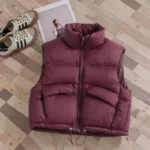 KidoWear– Comfortabel&Trendy– Bodywarmer Bordeaux Rood / 140 (7–8 jaar) | Educatief Speelgoed