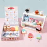 Ice Cream Playset™ - Creatief&Leerzaam - IJsjes Speelset Ijssalon met menu | Educatief Speelgoed