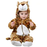 Mini Fashion - Duurzaam&Wasbaar - Dieren Romper Onesie (0-24 maanden) Panter | Educatief Speelgoed