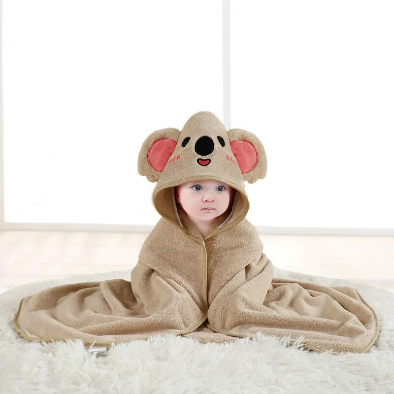 S7f3382a07d7e4018b35300d34b66bf50Y Mini Fashion™ - Leuke Dieren Cartoons - Kinder Badhanddoek Koala / One Size | Educatief Speelgoed - Afbeelding 1