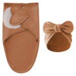 DreamNest– Rust&Comfort– Luxe Inbakerdoek met Mutsje Bruin | Educatief Speelgoed