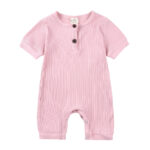 Mini Fashion™ - Luchtig&Ademend - Baby Romper Roze / 100 (18-24 maanden) | Educatief Speelgoed