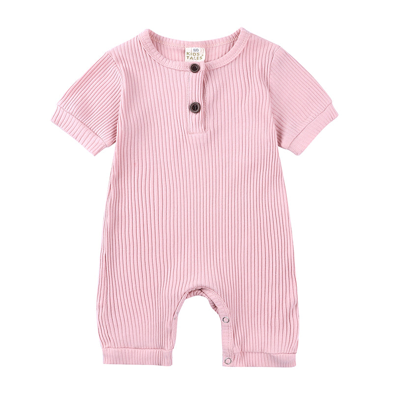 S8f7d7e99ace6467da628cf24248e42dbX Mini Fashion™ - Luchtig&Ademend - Baby Romper Roze / 100 (18-24 maanden) | Educatief Speelgoed - Afbeelding 1