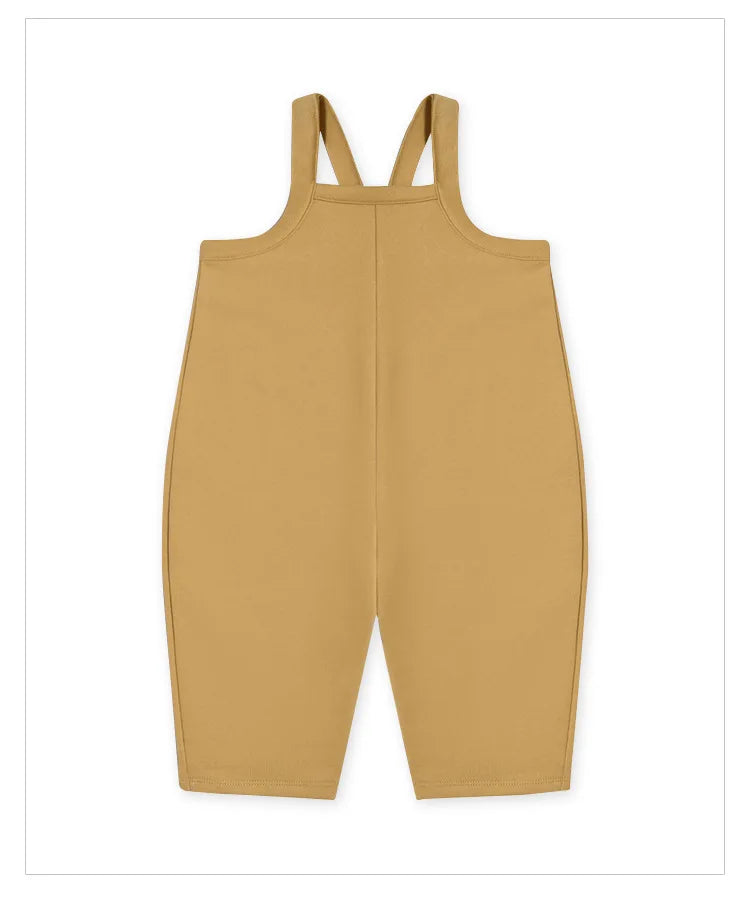 S912d19351f5b4ee2a24a2afeaa6938a1O Mini Fashion - Comfortabele en Stijlvolle Kledingset - Baby Outfit Tuinbroek (A) - Mosterdgeel / 100 (2–3 jaar) XL | Educatief Speelgoed - Afbeelding 1