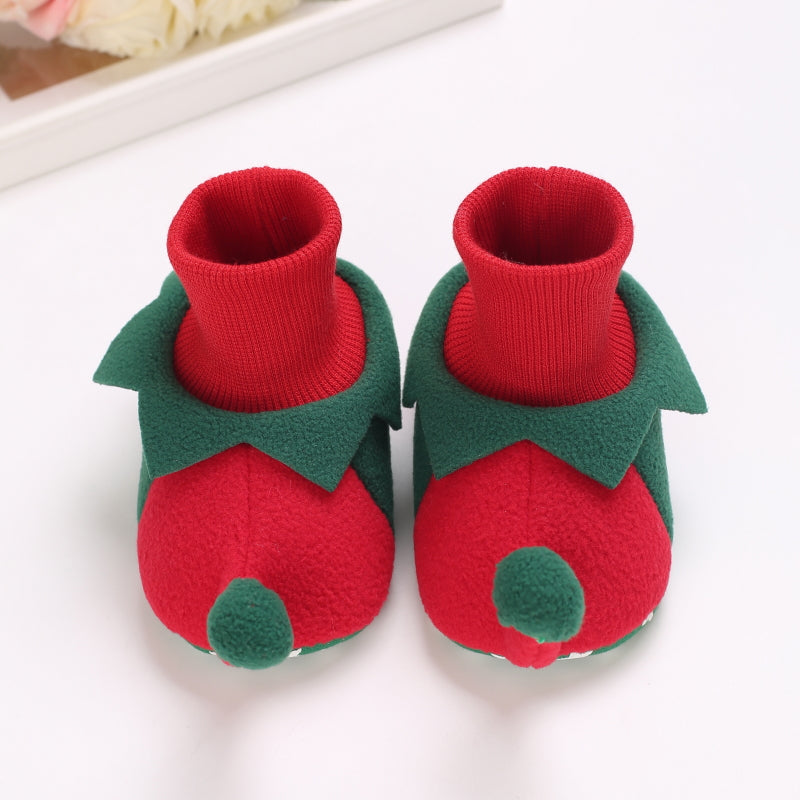 S930786efc367434095897ad7aabe5366u Mini Fashion™ - Kerst Kinder Pantoffels Rood Groen / 23 (12-18 maanden) | Educatief Speelgoed - Afbeelding 1