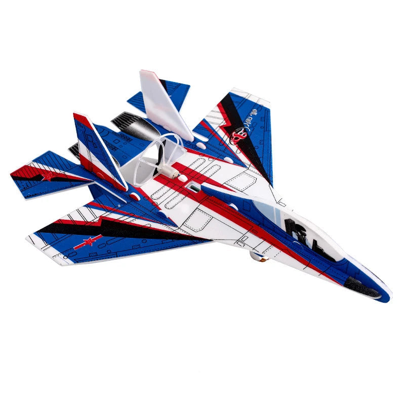 S992e96fcdaa34778b4f9f7c7968a6fc46 SkyGlider - Licht&Snel - Zweefvliegtuig Speelgoed Type B - 1 Stuk Willekeurige kleur | Educatief Speelgoed - Afbeelding 1