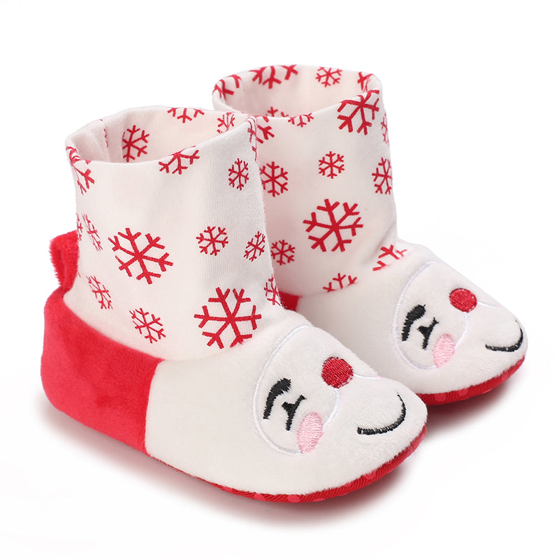 S9a699e4d1a3b4212b1cdf1529a7ed3dc6 Mini Fashion™ - Kerst Kinder Pantoffels Wit Rood / 21 (0-6 maanden) | Educatief Speelgoed - Afbeelding 1