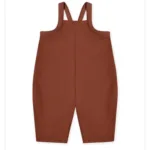 Mini Fashion - Comfortabele en Stijlvolle Kledingset - Baby Outfit Tuinbroek (A) - Roestbruin / 73 (6–12 maanden) S | Educatief Speelgoed