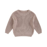 Mini Fashion™ - Zacht&Comfortabel - Gebreide Kinder Trui Paars / 80 (9-12 maanden) | Educatief Speelgoed