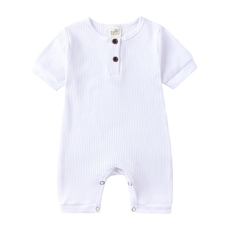 Scd4fdb8836c54d4c8c56fe280316c893s Mini Fashion™ - Luchtig&Ademend - Baby Romper Wit / 90 (12-18 maanden) | Educatief Speelgoed - Afbeelding 1