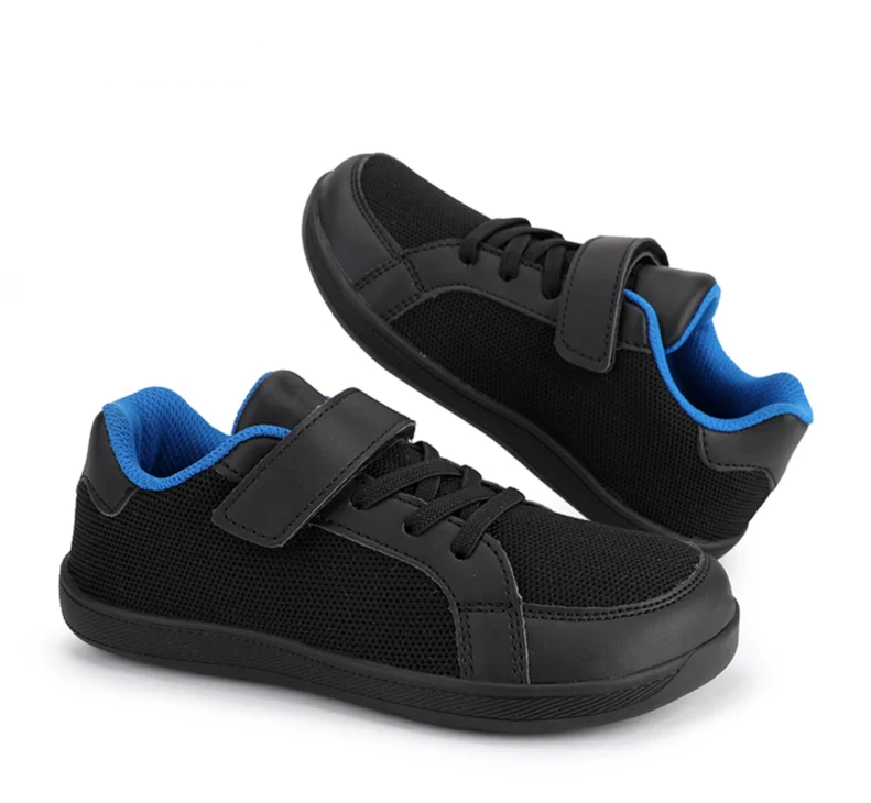 Scfbfcc3499e345bd8d339442f895e5c1x Barefoot– Ademend&Lichtgewicht– Barefoot Mesh Sneakers Zwart / 26 (4 jaar) | Educatief Speelgoed - Afbeelding 1