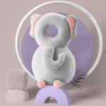 HeadProtect™ - Laat je kleine met een veilig gevoel spelen! - Hoofdbescherming kussen Olifant | Educatief Speelgoed