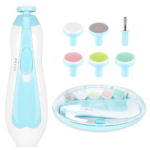 SafeCare– Geruisloos&Veilig– Elektrische baby nagelvijlset Blauw | Educatief Speelgoed