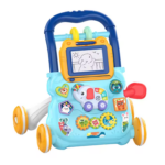 BabyWalker– Leren&Spelen– Loopwagen met Activiteitenpaneel Blauw | Educatief Speelgoed