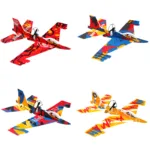 SkyGlider - Licht&Snel - Zweefvliegtuig Speelgoed Type A - 1 Stuk Willekeurige kleur | Educatief Speelgoed
