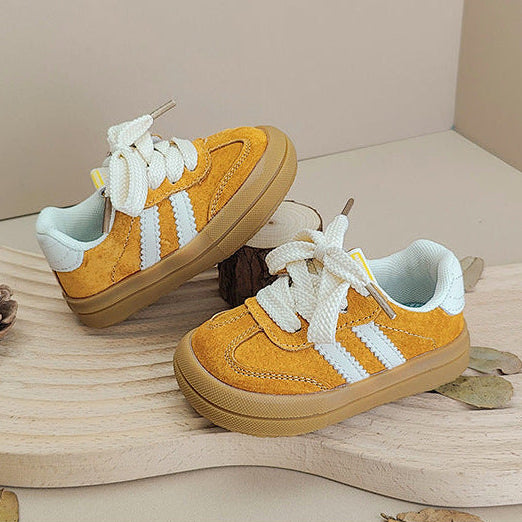 Sfd229dada72544a6a79d03cf59e019e7k TinySteps– Comfort&Stijl– Sneaker met Veters Geel / 18 (9 – 12 maanden / 13.5 cm) | Educatief Speelgoed - Afbeelding 1