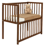 Co-Sleeper Colorfull Home Dewi Linea Classic Open Walnut