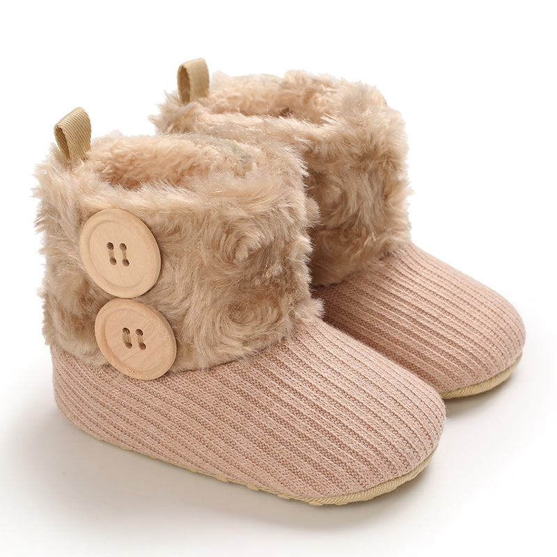 XUXfH29f4730bc9f84f1b93cbf7a401c33e54i Mini Fashion™ - Altijd Warme Voeten - Kinder Winterschoenen Apricote / 16 (0-6 maanden) | Educatief Speelgoed - Afbeelding 1