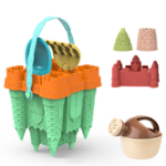 Beach Castle Play Set™ - Strandpret voor Kids - Zandkastelenset Groene Emmer | Educatief Speelgoed