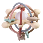 Sensory Rattle Ball™ – Zachte Grijpret – Baby Siliconen Bijtspeelgoed Rood | Educatief Speelgoed