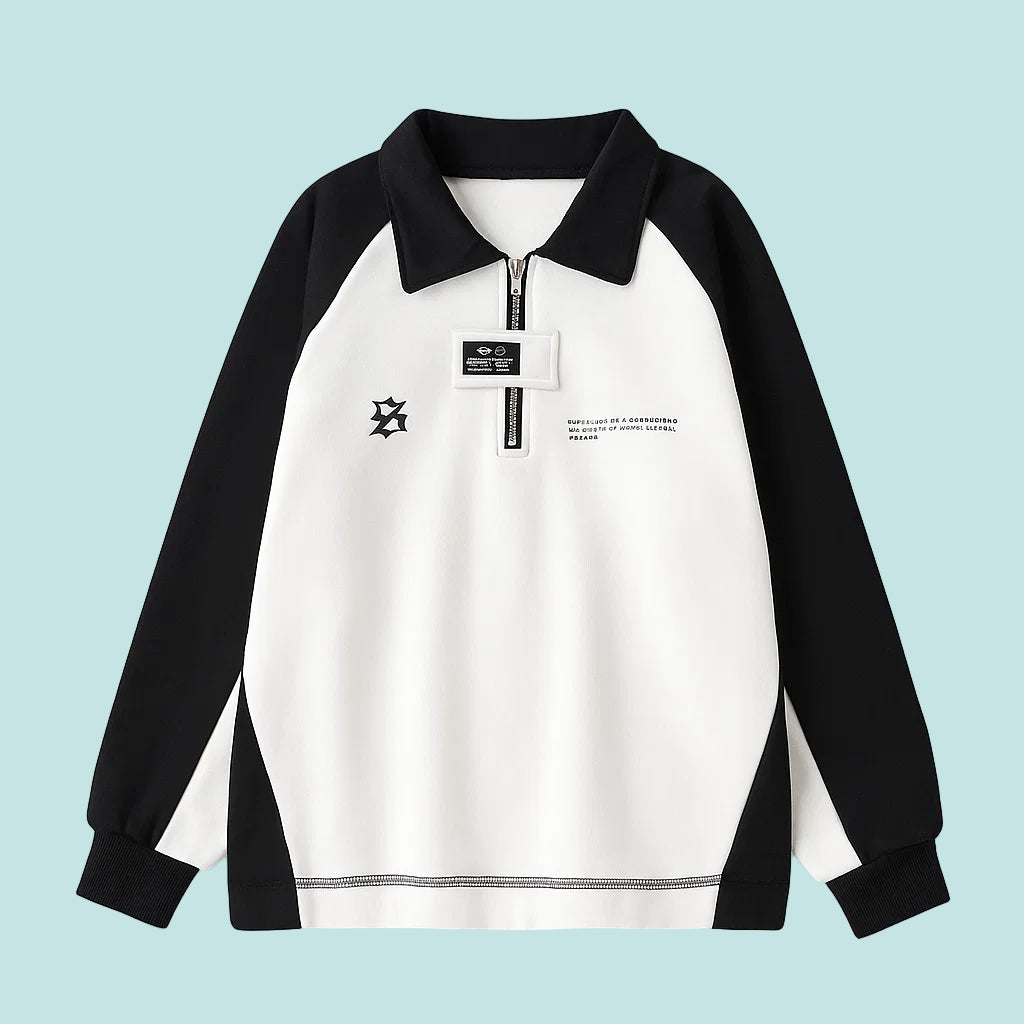 assets_task_01k6fe26a7epg8vkvq3v37dtk7_1759307263_img_1 MiniFashion– Speels&Klassiek– Katoenen Sweater Wit / 120 (4–5 jaar) | Educatief Speelgoed - Afbeelding 1