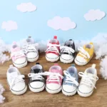 BabyStride– Ademend&Flexibel–'Eerste stapjes'Sneakers Blauwe stippen fleece / 12 ( 6–12 maanden) | Educatief Speelgoed