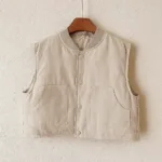 FleeceWear– Comfortabel&Modern– Bodywarmer Beige / 110 (4 jaar) | Educatief Speelgoed