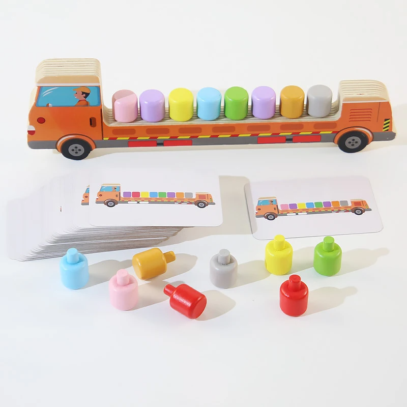 ats30514_c Sensory Color Sticks™ – Kleuren&Dieren– Kleuren Sorteer Spel Bus | Educatief Speelgoed - Afbeelding 1